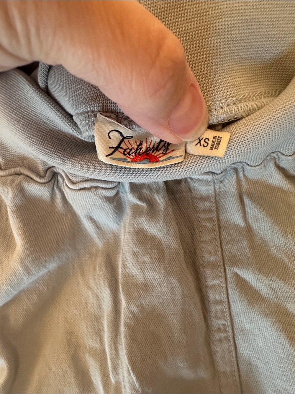 Faherty Light Gray Elastic-Waist Shorts size XS EUC - Picture 2 of 4